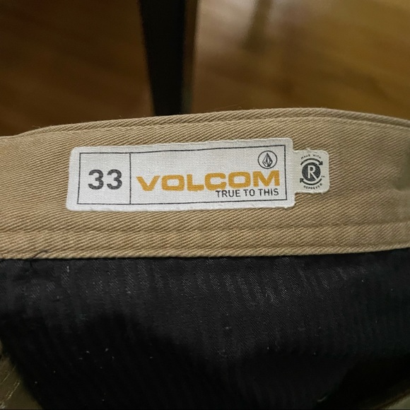 VOLCOM FRICKIN MODERN STRETCH SHORTS - KHAKI - Picture 3 of 3